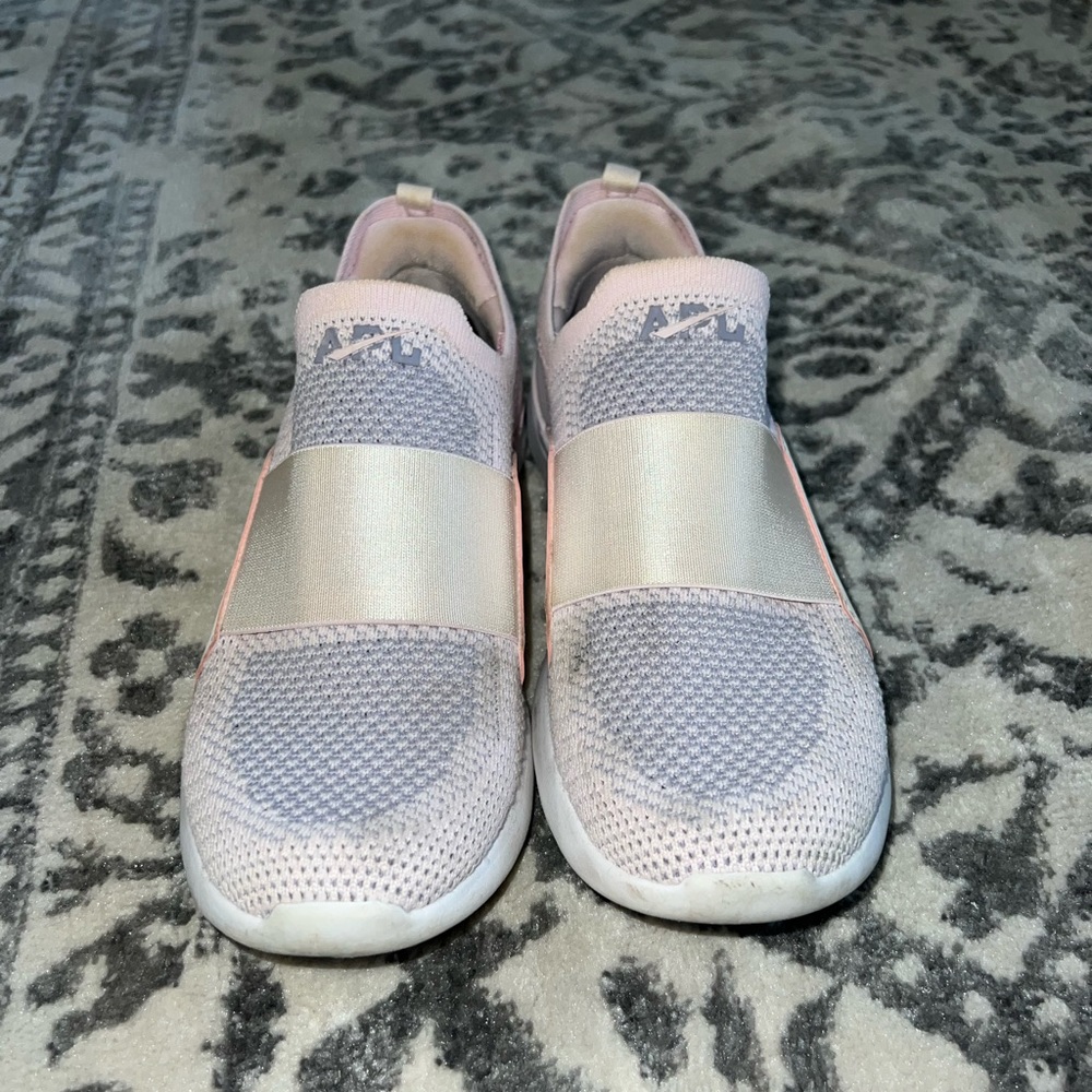 APL TechLoom Bliss Tennis Shoes. Pink and Purple limited time color way.